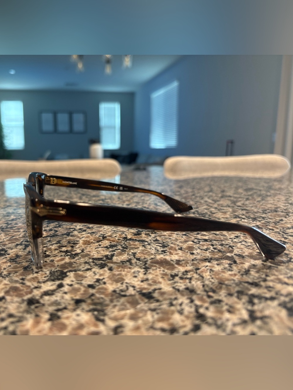 Montblanc Tortoise Frame Sunglasses with Brown Lenses - Picture 3 of 6